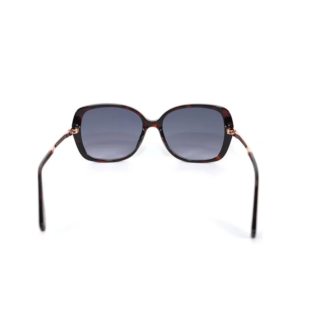 Marc Jacobs Womens Oval Butterfly Sunglasses-Black Brown Tortoise/Dark Grey-NWT
